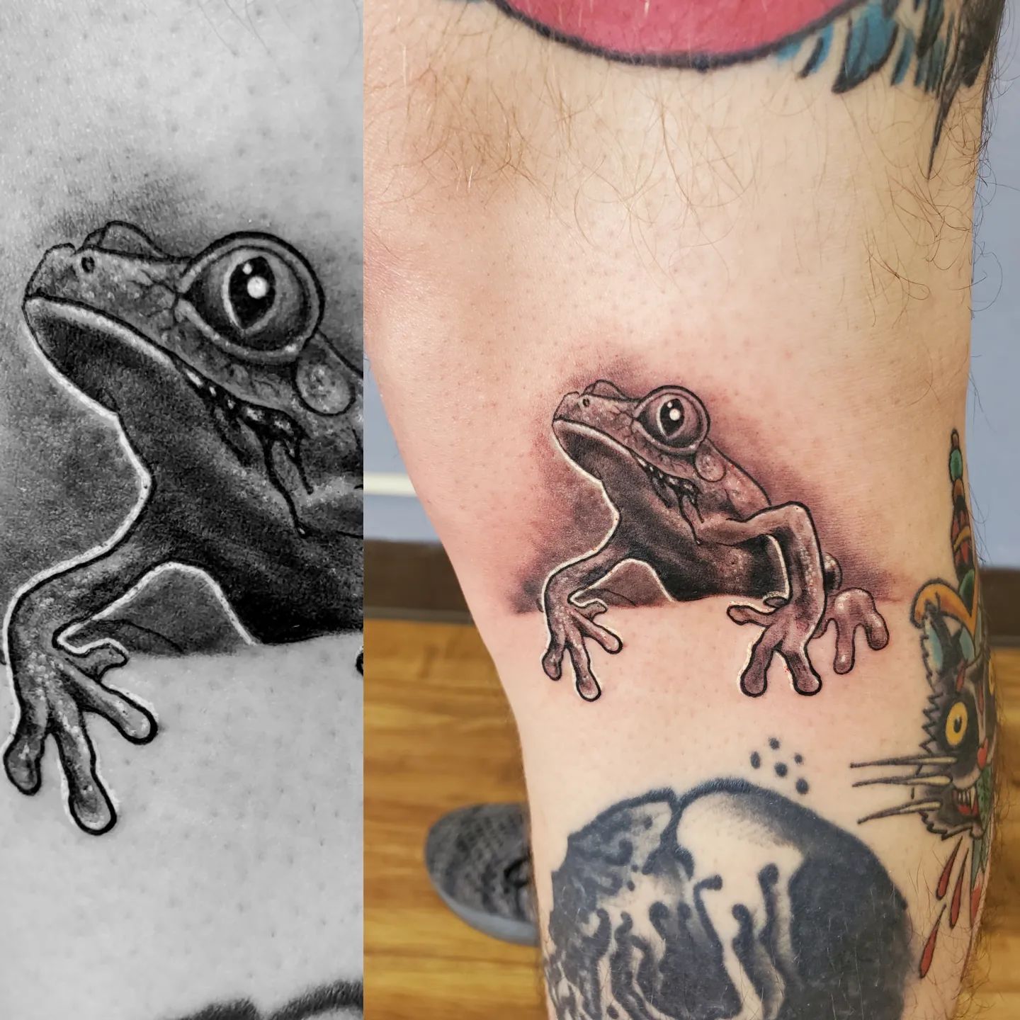 Wicked little frog dude by Justin

@Jukzta #Jukzta #tattoo #blackandgrey #darkart #blackandgreytattoo #tattoosofinstagram #tattoosleeve #tattooartist #wicked #frog #sic #realismtattoo #realish #NightfallGallery